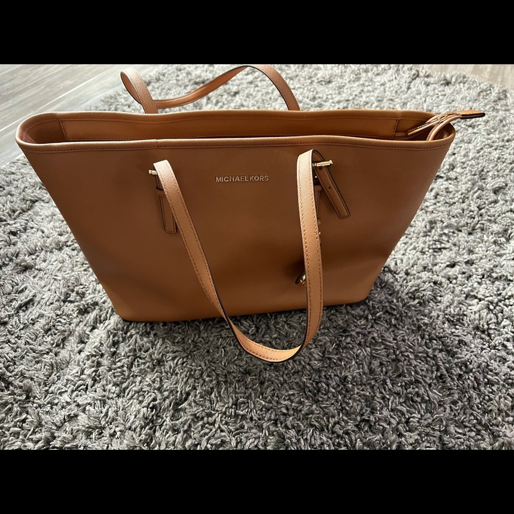 Michael Kors light brown large tote